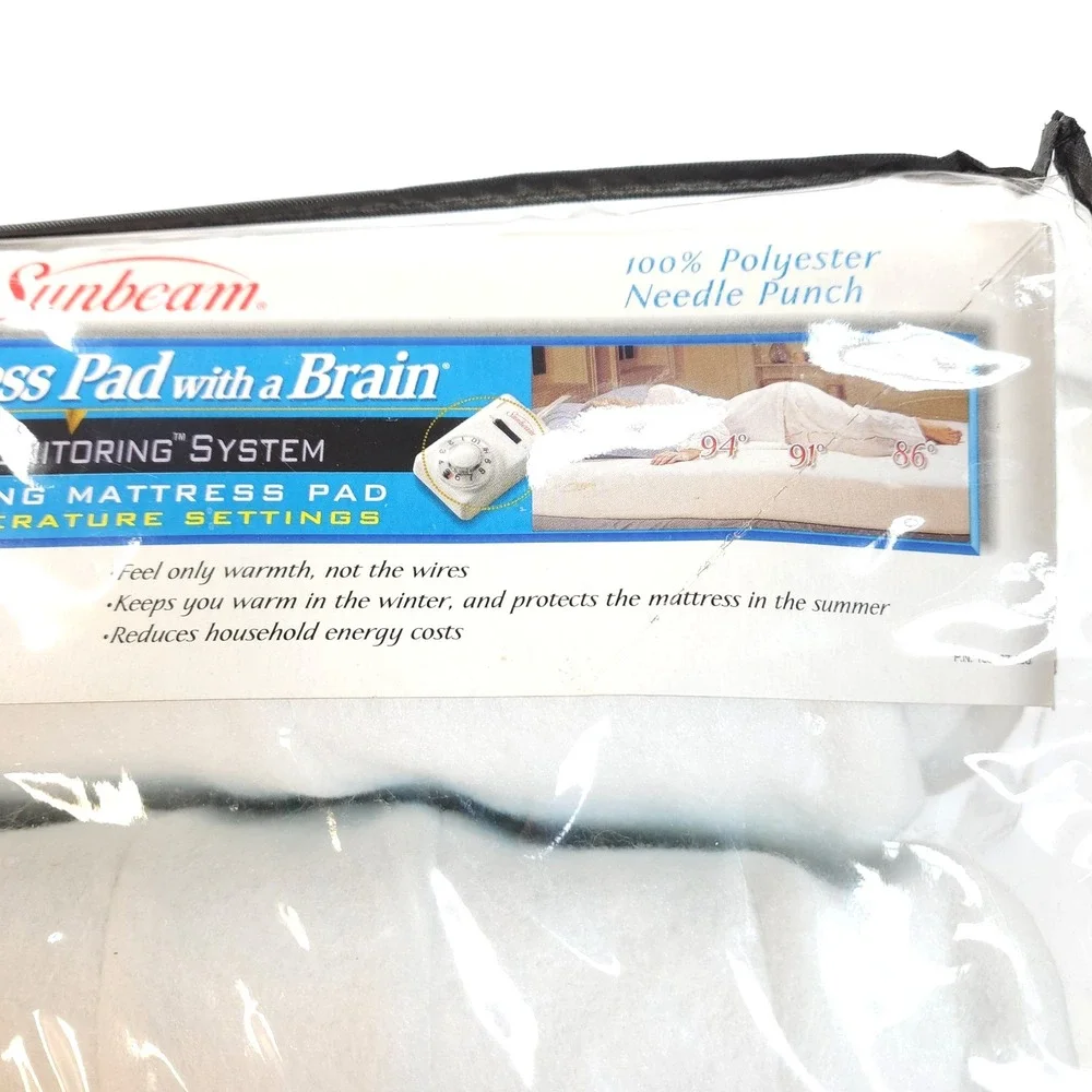 NIB VTG  Sunbeam Heated Mattress Pad 